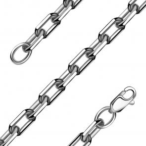 Серебряная цепь плетение Якорное NOVIKOV Цярод1945 фото