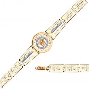 Золотой браслет Александра с фианитом бр088ск фото