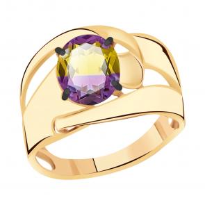 Золотое кольцо Александра с аметрином кл2531-49ск фото