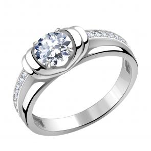 Кольцо из белого золота Александра с Swarovski кл2856-62сб фото