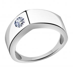 Кольцо из белого золота Александра с фианитом кл3348сб фото