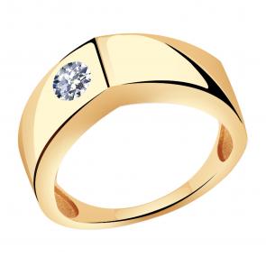 Золотое кольцо Александра с фианитом кл3348ск фото