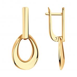 Золотые серьги Александра кл3581аск фото