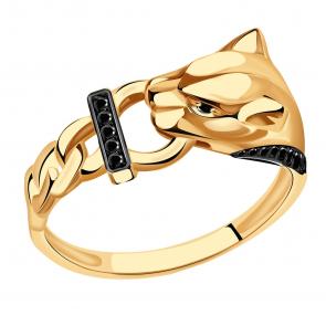 Золотое кольцо Александра с фианитом кл3731-20ск-ч фото