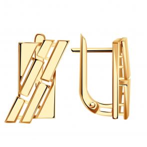 Золотые серьги Александра кл4078аск фото