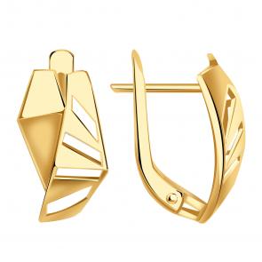 Золотые серьги Александра кл4091аск фото