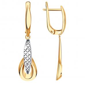 Золотые серьги Александра кл4181асбк фото