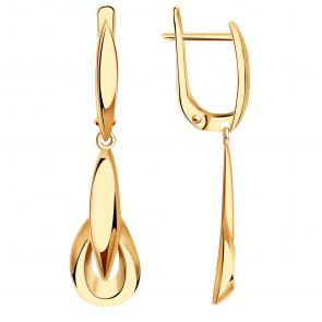 Золотые серьги Александра кл4181аск фото