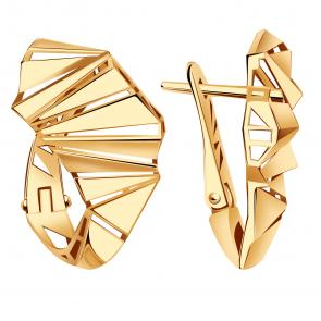 Золотые серьги Александра кл4194аск фото