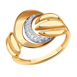 Золотое кольцо Александра с фианитом кл4296ск фото