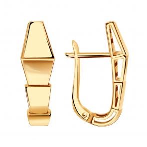 Золотые серьги Символ года Змея Александра кл4389аск фото