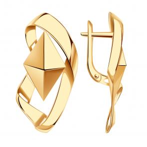 Золотые серьги Александра кл4394аск фото