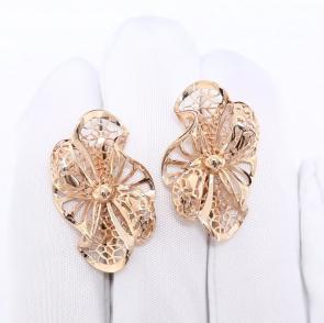 Золотые серьги Александра кл4404аск фото