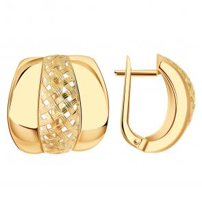 Золотые серьги Александра кл4411аск фото