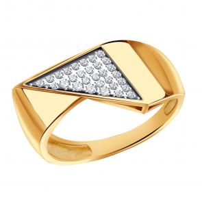 Золотое кольцо Александра с фианитом кл4469ск фото