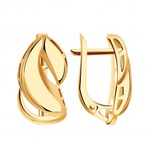 Золотые серьги Александра кл4493аск фото