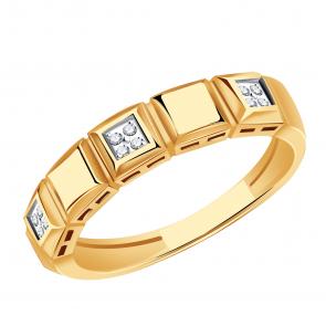 Золотое кольцо Александра с фианитом кл4512ск фото