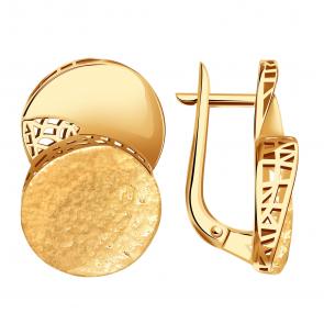 Золотые серьги Александра кл4531аск фото