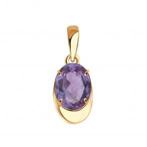 Золотая подвеска Александра с александритом п1013-9ск фото