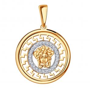 Золотая подвеска Александра с фианитом п1105ск фото