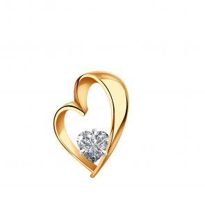 Золотая подвеска Александра с фианитом п1223ск фото