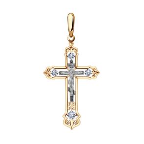 Золотая подвеска Александра с фианитом п669сбк фото