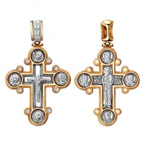 Золотая подвеска Александра с фианитом п723сбк фото