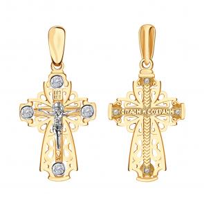 Золотая подвеска Александра с фианитом п925сбк фото