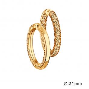 Золотые серьги-трансформеры Александра с717аск фото