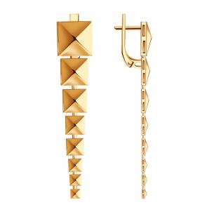 Золотые серьги Александра с733ск фото