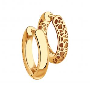 Золотые серьги-трансформеры Александра с734ск фото