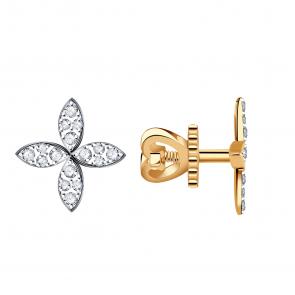 Золотые серьги Александра с фианитом с751ск фото