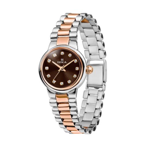 Часы Российского часового завода Ника из комбинированного металла 1323.0.19.66A.150 фото