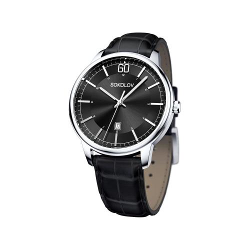 Часы из стали SOKOLOV с минеральным стеклом 325.71.00.000.03.02.3 фото