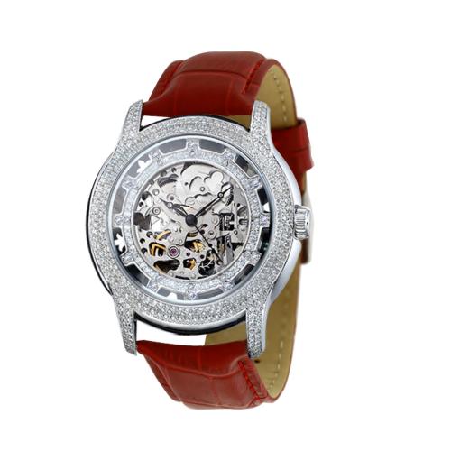 Часы механические из серебра Platinor-Чайка с фианитом П96406-1 фото