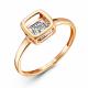 Золотое кольцо ERA Jewellery с танцующим бриллиантом