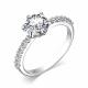 Серебряное кольцо АЛЬКОР с фианитом