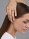 Серебряное кольцо АЛЬКОР с фианитом и агатом