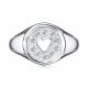 Серебряное кольцо АЛЬКОР с фианитом