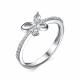 Серебряное кольцо АЛЬКОР с фианитом