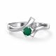 Серебряное кольцо АЛЬКОР с бриллиантом и агатом