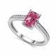 Серебряное кольцо АЛЬКОР с бриллианитом и фианитом