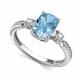 Серебряное кольцо АЛЬКОР с бриллианитом и фианитом