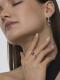 Серебряное кольцо АЛЬКОР с фианитом и аметистом