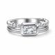 Серебряное кольцо АЛЬКОР с фианитом