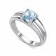 Серебряное кольцо АЛЬКОР с топазом