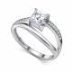 Серебряное кольцо АЛЬКОР с фианитом