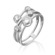 Серебряное кольцо Platina с фианитом