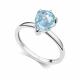 Серебряное кольцо АЛЬКОР с топазом