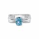 Серебряное кольцо АЛЬКОР с бриллианитом